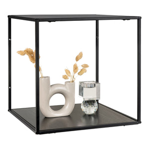 Wandregal – Schwarzer Stahl, Offenes Design, 36 cm Höhe - Vita | House Nordic