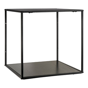 Wandregal – Schwarzer Stahl, Offenes Design, 36 cm Höhe - Vita | House Nordic