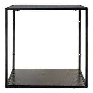 Wandregal – Schwarzer Stahl, Offenes Design, 36 cm Höhe - Vita | House Nordic