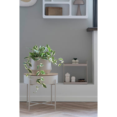 Side Table - Steel, Natural Tabletop, Modern Design - Sisco | House Nordic