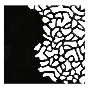 Skulptur – Schwarzes Aluminium, Antikes Finish, Runde Silhouette - Osaka | Gilde
