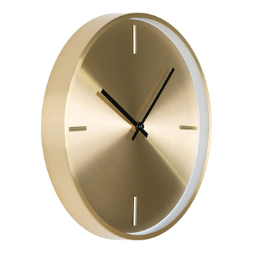 Wanduhr – Goldfarbenes Aluminium, Leises Uhrwerk, 30 cm Höhe - Istanbul | House Nordic
