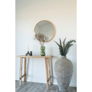Vase – Grünes Glas, Runde Form, Transparente Oberfläche | House Nordic