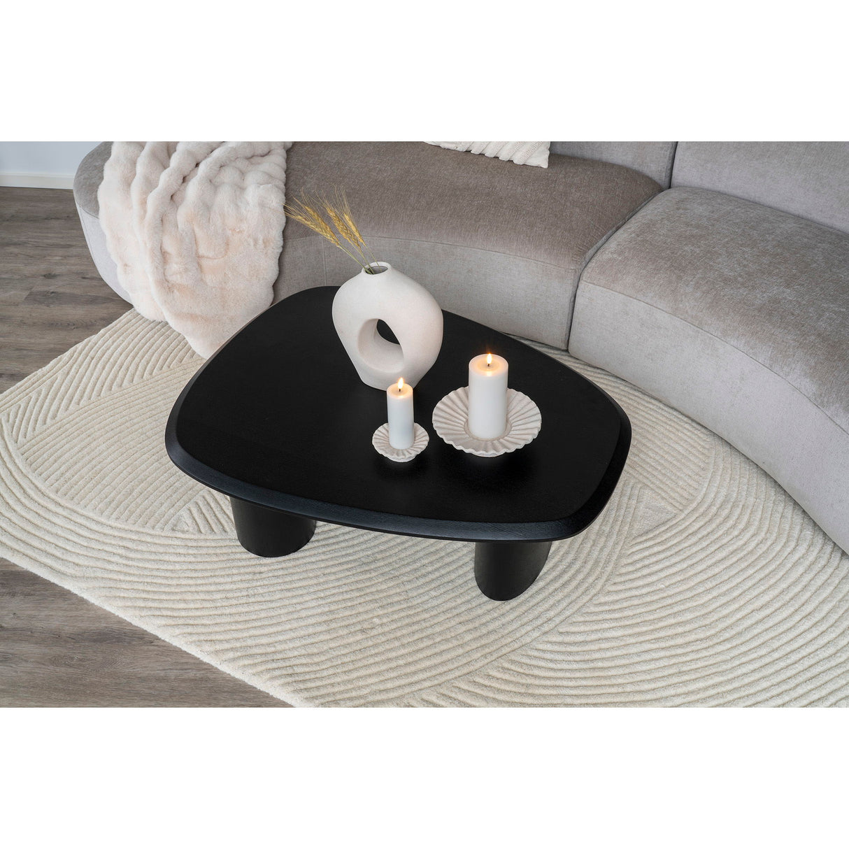 Vase – Weißes Keramik, Skulpturales Design, 27,8 cm Höhe | House Nordic