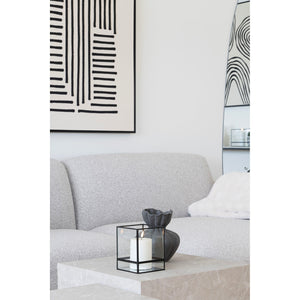Vase – Keramikmaterial, Mattes Schwarz, 19 cm Höhe  - Basma | House Nordic