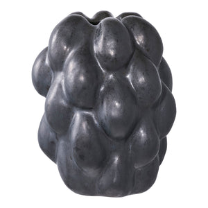 Vase – Schwarzes Steinzeug, Beerenartige Struktur, Mattes Finish - Noirberry | House Nordic