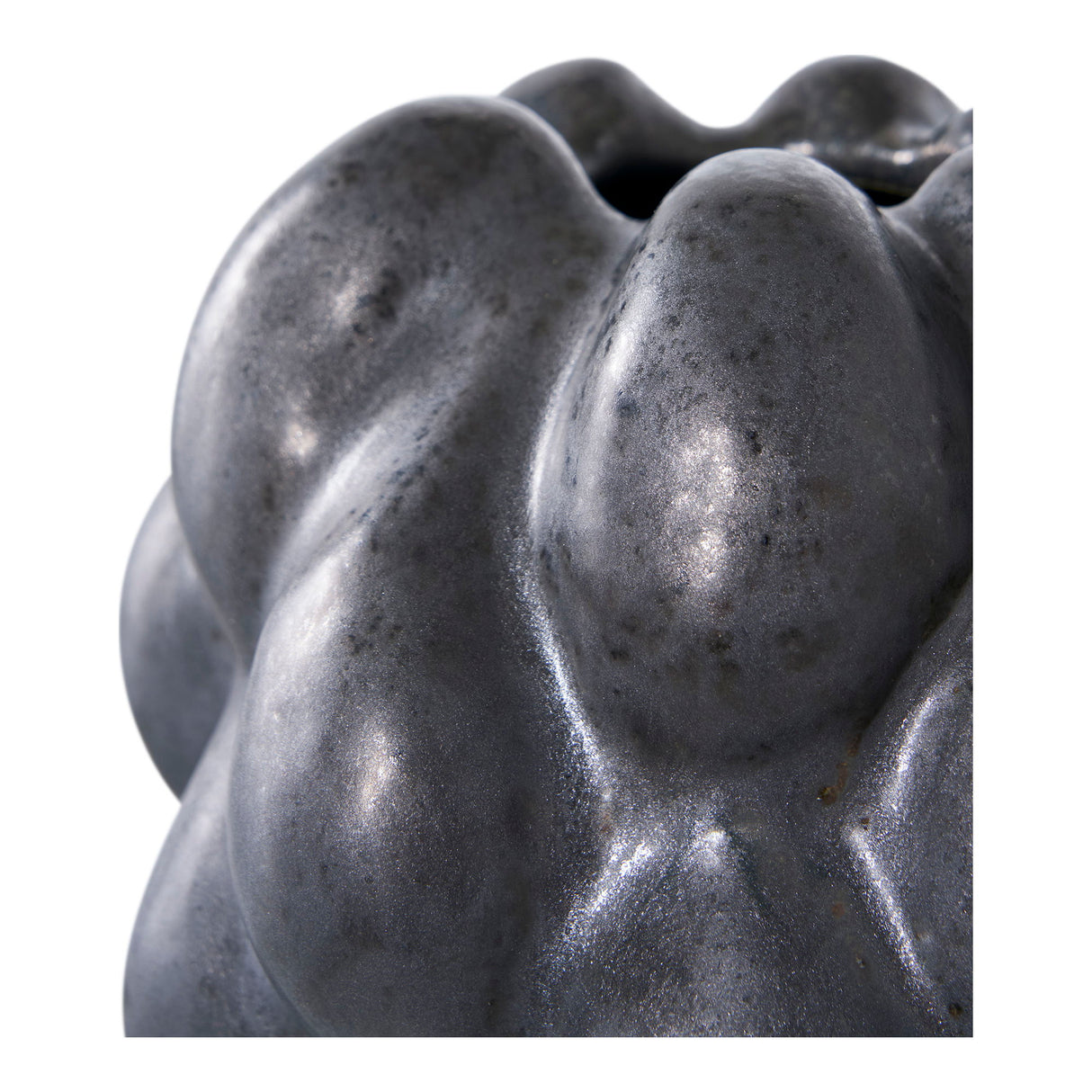 Vase – Schwarzes Steinzeug, Beerenartige Struktur, Mattes Finish - Noirberry | House Nordic