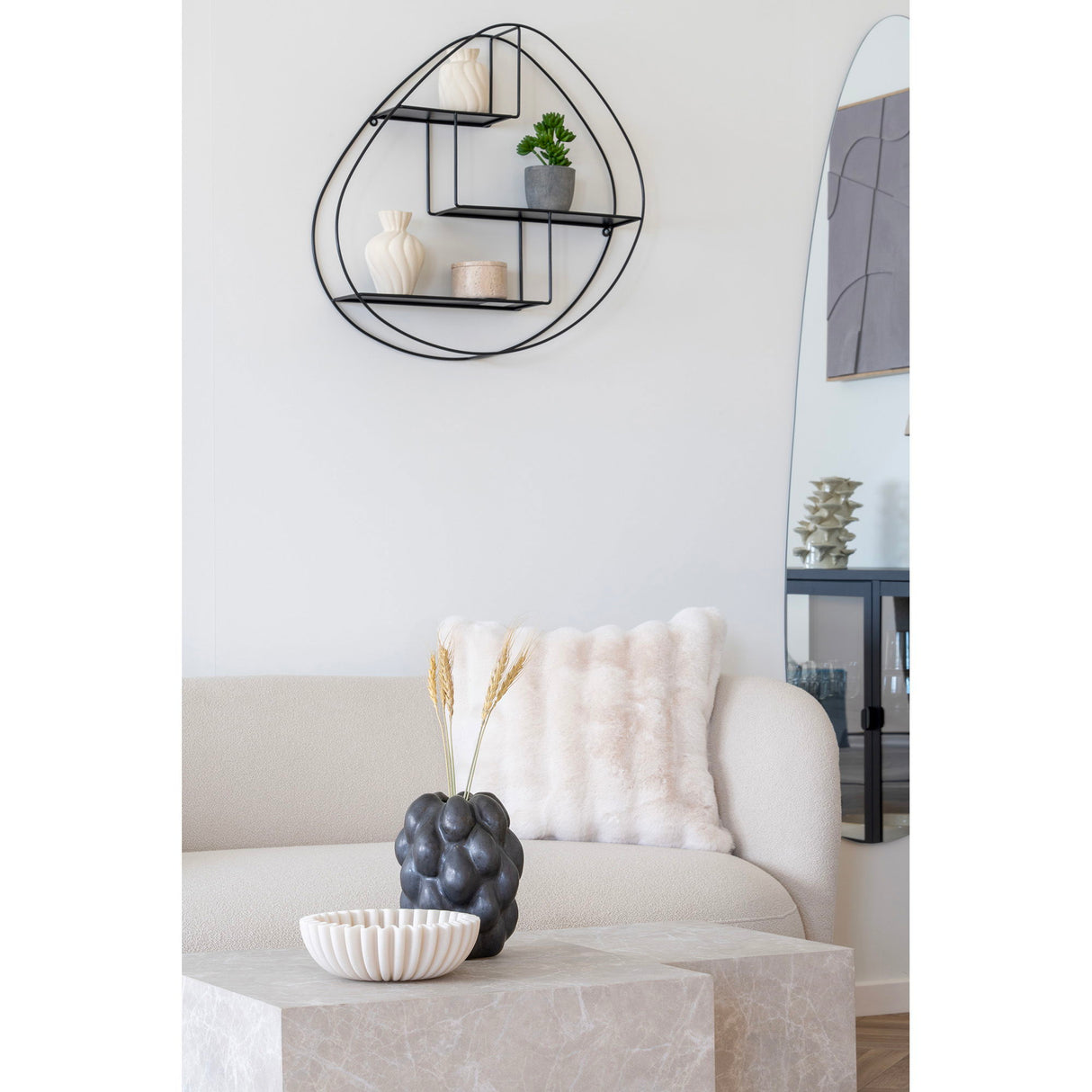 Vase – Schwarzes Steinzeug, Beerenartige Struktur, Mattes Finish - Noirberry | House Nordic