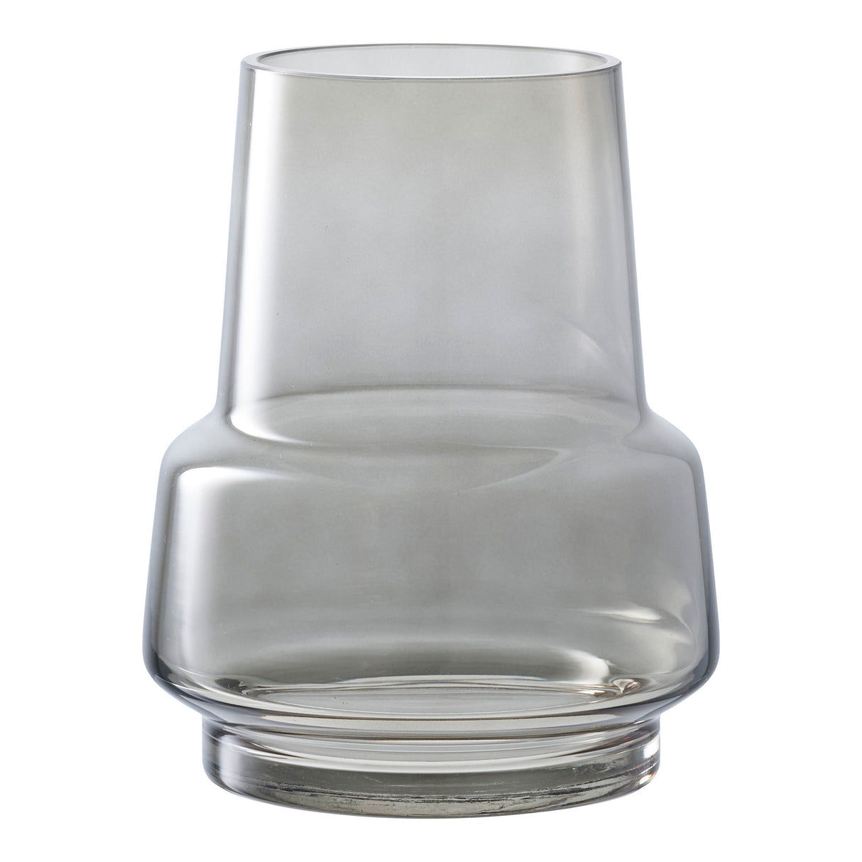 Vase – Rauchgraues Glas, Konische Form, 19 cm Höhe | House Nordic