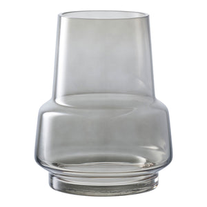 Vase – Rauchgraues Glas, Konische Form, 19 cm Höhe | House Nordic