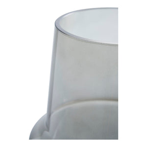 Vase – Rauchgraues Glas, Konische Form, 19 cm Höhe | House Nordic