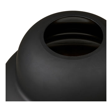 Vase – Hand-blown glass Black design High-quality finish – Silva | House Nordic