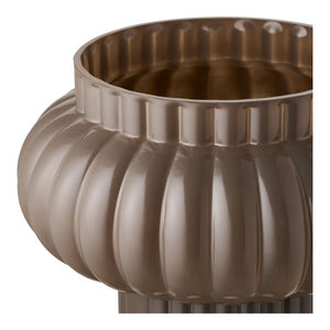 Vase – Mundgeblasenes Glas, Braune Farbe, 27 cm Höhe | House Nordic