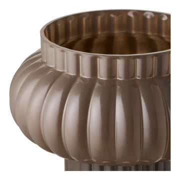 Vase – Ceramic Material, Round Design, Matte Finish, Beige Color – Orion | House Nordic