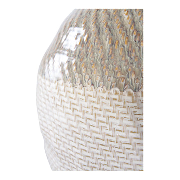 Vase Ceramic Material White-Green Color Design Scandinavian Style – Ceramic | House Nordic