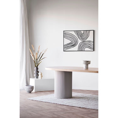 Vase – Ceramic Material, Round Design, Matte Finish, Beige Hue – Anika | House Nordic