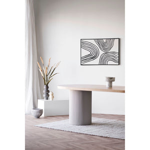 Vase – Keramikmaterial, Beige Farbe, 19,5 cm Höhe | House Nordic