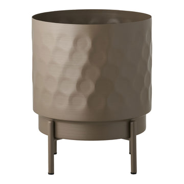 Plant pot – Steel Brown, round silhouette, timeless-modern aesthetic | House Nordic