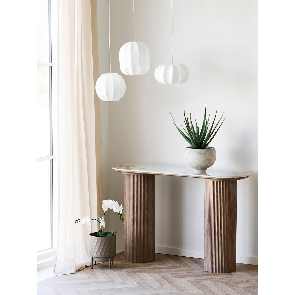 Blumentopf – Brauner Stahl, strukturierte Oberfläche, 26 cm hoch | House Nordic