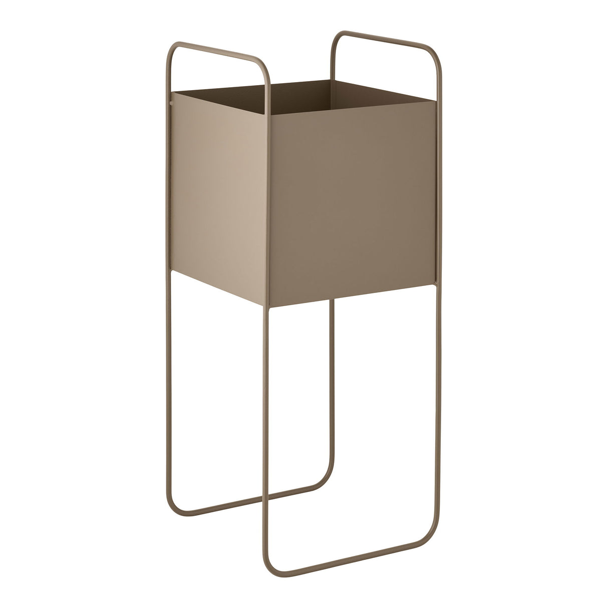 Blumentopf – Brauner Stahl, erhöhtes Gestell, 54 cm hoch | House Nordic