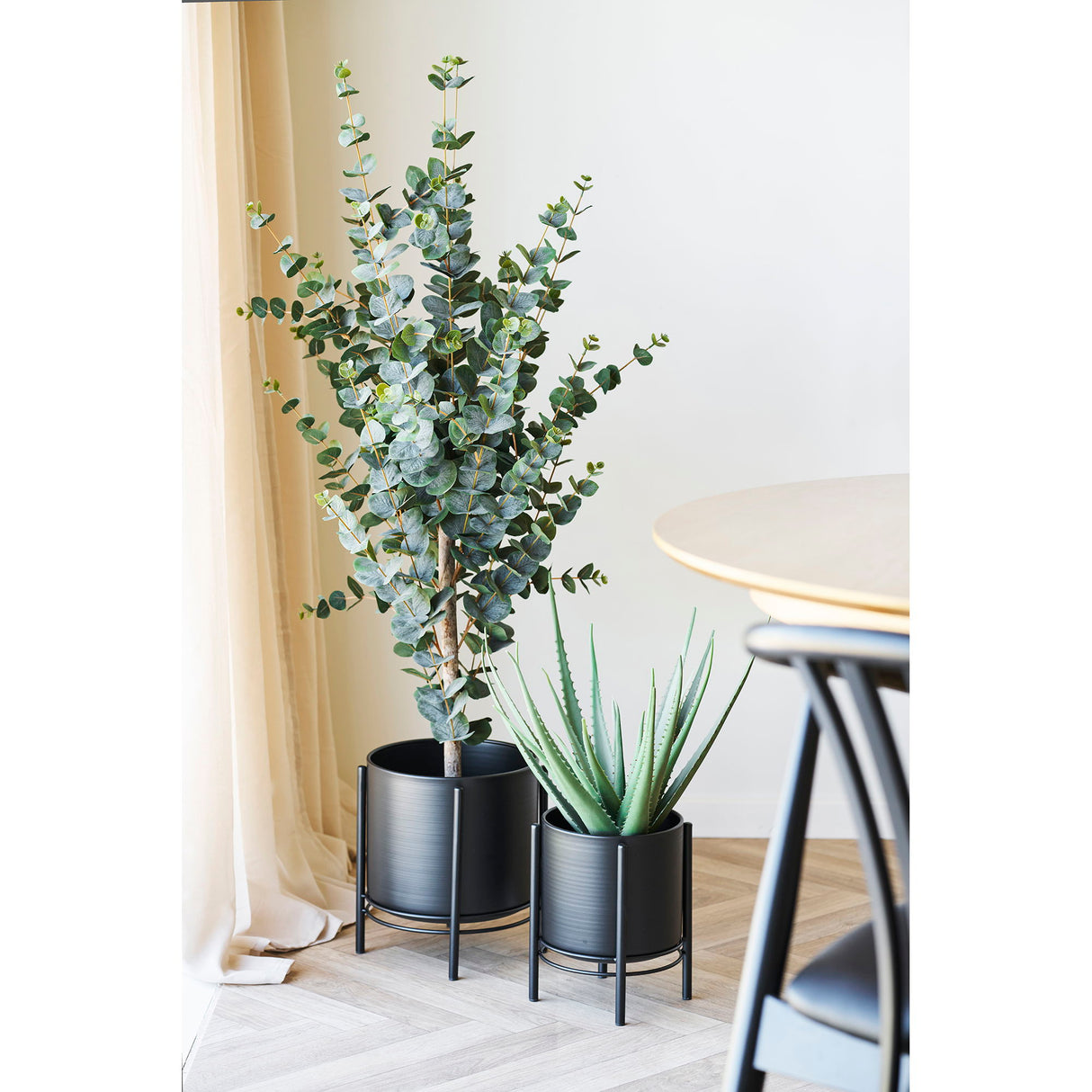 Blumentopf – Schwarz, 2er-Set, Metallgestell - Flowerpot | House Nordic