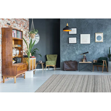 Teppich – Anthrazit Multi, Natürlicher Jacquard, Weicher Flor, 290 cm - Phoenix 210 | Kayoom