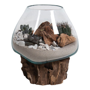 Waterdrop - TNaturholz, Glasbehälter, 20 cm Höhe - San Marino | House Nordic