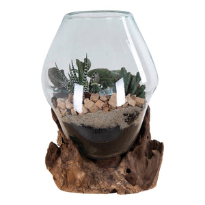 Waterdrop - TNaturholz, Glasbehälter, 20 cm Höhe - San Marino | House Nordic