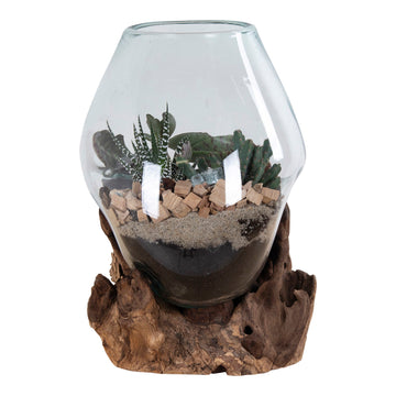 Waterdrop - TNaturholz, Glasbehälter, 20 cm Höhe - San Marino | House Nordic