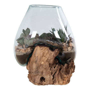 Waterdrop - TNaturholz, Glasbehälter, 20 cm Höhe - San Marino | House Nordic