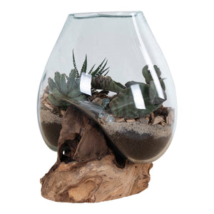 Waterdrop - TNaturholz, Glasbehälter, 20 cm Höhe - San Marino | House Nordic