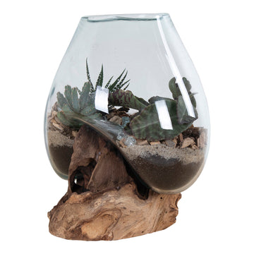 Waterdrop - TNaturholz, Glasbehälter, 20 cm Höhe - San Marino | House Nordic