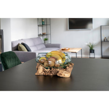 Waterdrop - Teak Wood Glass Design Steel Frame – San Marino | House Nordic