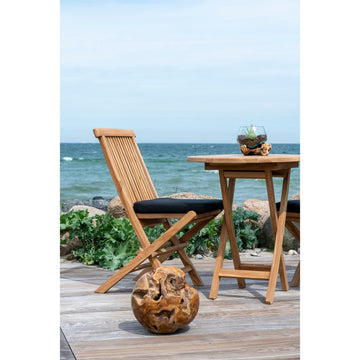 Dekoobjekt – Natur, Teakholz/Glas, 15 cm hoch - San Marino | House Nordic