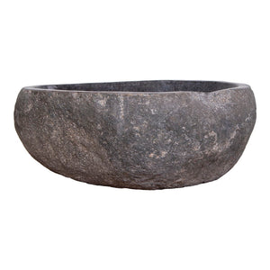 Waschbecken - Naturstein, Dunkle Steinoptik, 15 cm Höhe - Donau | House Nordic