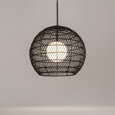 Pendelleuchte schwarzer Korb‑Schirm weißer Glasdiffusor & modernes Design – Cane | Maytoni