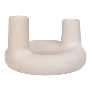 Kerzenhalter – Keramik Material, Beige Oberfläche, Minimalistisches Design | House Nordic