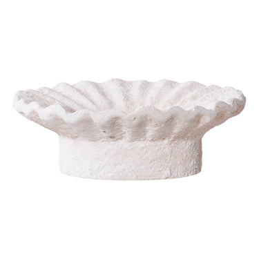 Candle Holder – minimalist design, cement material, white finish | House Nordic