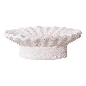 Kerzenhalter – Weißer Zement, geriffelte Form, 2er-Set - Candle Holder | House Nordic
