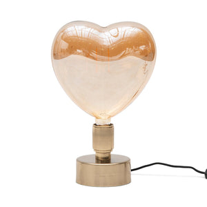 LED - Glühbirne aus Glas, Transparent, 24×10,5×26 cm – Lovely Heart | Rivièra Maison - Esszett Luxury | Stilvolles Wohnen mit Charakter