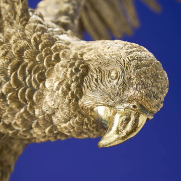 Ceiling Light – Sculptural Design, Exotic Animal Motif, Polyresin Construction, Golden Finish – Parrot Percy | WERNS