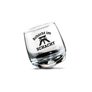 Wackelglas – Klares Glas, Spülmaschinenfestes Material, Spruchmotiv - Schicht | Gilde