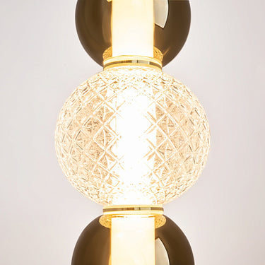 Pendelleuchte im großen goldfarbenen Ringdesign mit dimmbarer LED verstellbarer Höhe und energiesparender Beleuchtung – Drop | Maytoni