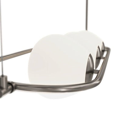 Pendelleuchte mit Mattglas - Kugeln und Nickel - Finish im modernen Design – Erich | Maytoni - Esszett Luxury | Stilvolles Wohnen mit Charakter