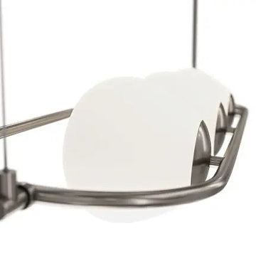 Pendant lamp with frosted glass spheres and nickel finish in a modern design - Erich | Maytoni