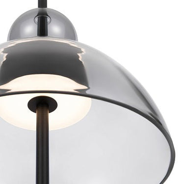 Pendelleuchte Matt Schwarzer Metallrahmen, Grauer ovaler Glasschirm LED 12 W 3000 K höhenverstellbar – Bangkok | Maytoni - Esszett Luxury | Stilvolles Wohnen mit Charakter