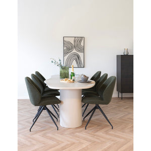 Wanddeko – Schwarz-Beige, grafisches Liniendesign, 90 cm hoch - Lipari | House Nordic