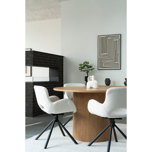 Wanddeko – Schwarz-Beige, geometrisches Liniendesign, 90 cm hoch - Lipari | House Nordic