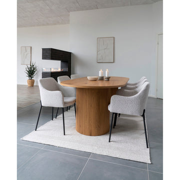 Wall decor – structured relief look, cotton canvas, MDF frame – Madeline | House Nordic