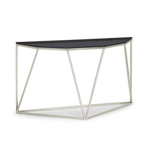 Konsolentisch – Rauchglas Platte, Edelstahl Gestell, Rauchglas Grau, 81 cm Höhe - Aria | Modus Furniture International